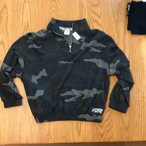 NWT victoria’s Secret PINK camo sweatshirt